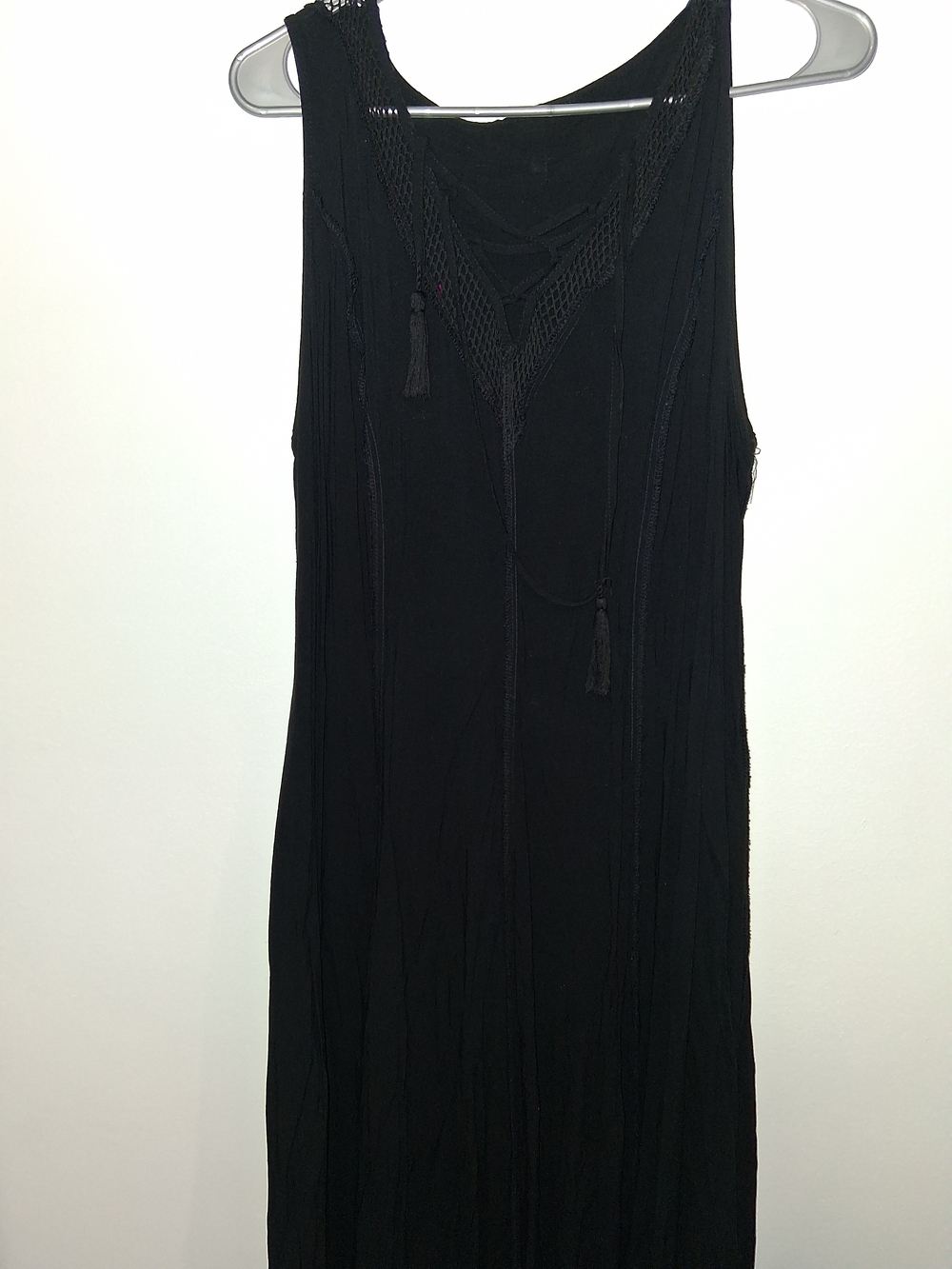 torrid Black Tassel Swim Cover-Up Dress